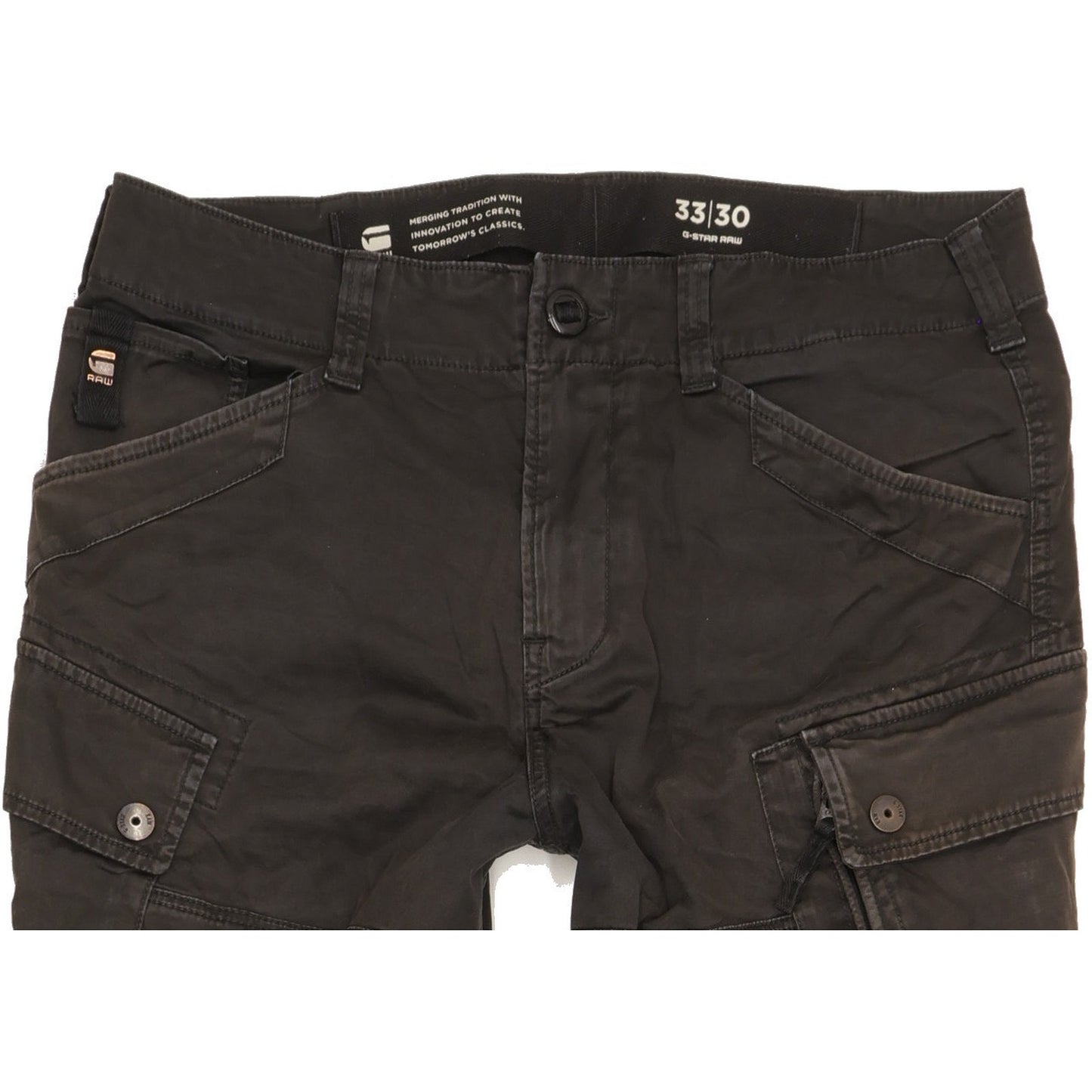 G-Star Roxic Men Black Tapered Relaxed Stretch Jeans W33 L30