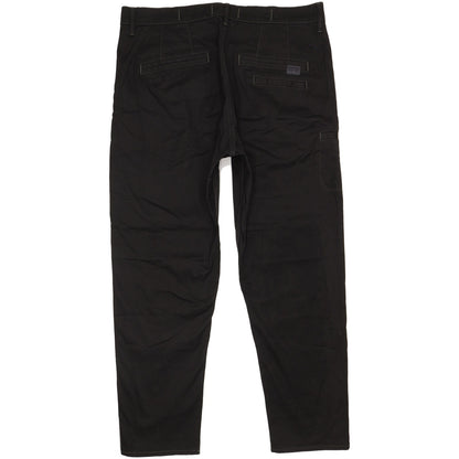 G-Star Boyfriend Men Black Tapered Relaxed Chino Stretch Jeans W32 L32