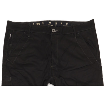 G-Star Boyfriend Men Black Tapered Relaxed Chino Stretch Jeans W32 L32