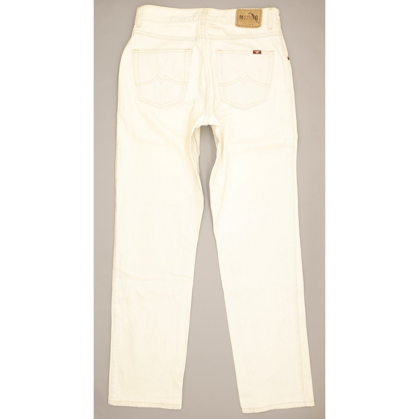Mustang Nevada Men White Straight Regular Jeans W32 L33