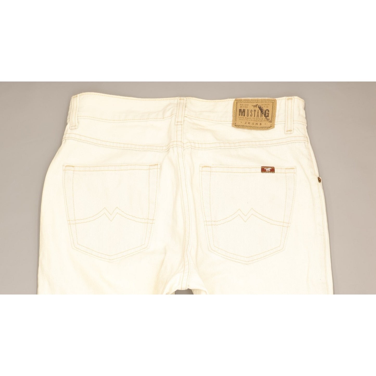 Mustang Nevada Men White Straight Regular Jeans W32 L33