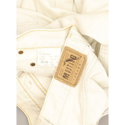 Mustang Nevada Men White Straight Regular Jeans W32 L33