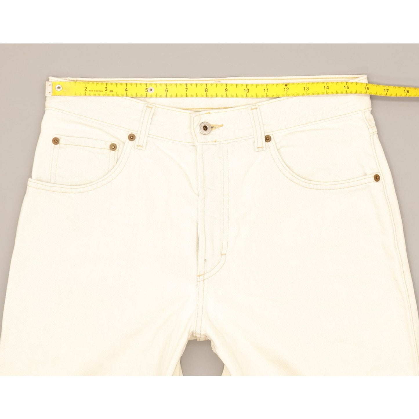 Mustang Nevada Men White Straight Regular Jeans W32 L33