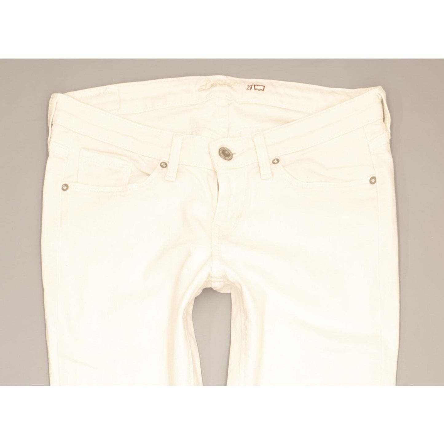 Levi's Women White Skinny Slim Stretch Jeans W27 L30