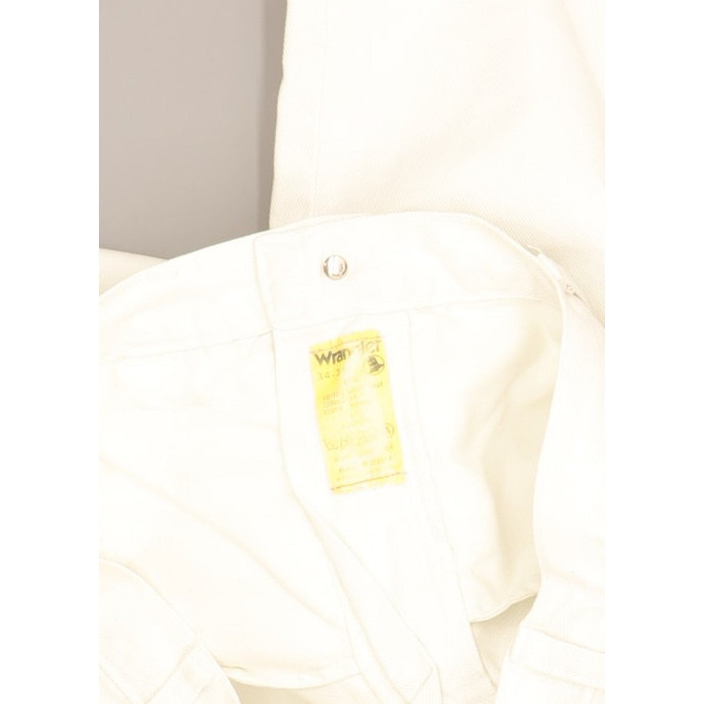 Wrangler Men White Straight Regular Jeans W32 L33