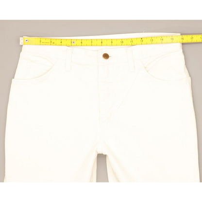 Wrangler Men White Straight Regular Jeans W32 L33