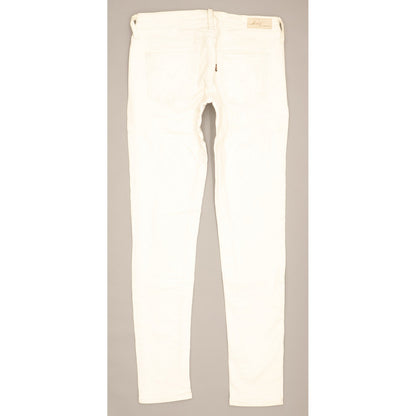 Levi's Slight Curve Women White Skinny Slim Stretch Jeans W28 L29