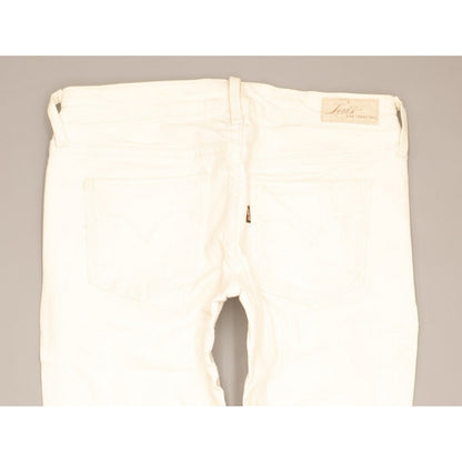 Levi's Slight Curve Women White Skinny Slim Stretch Jeans W28 L29