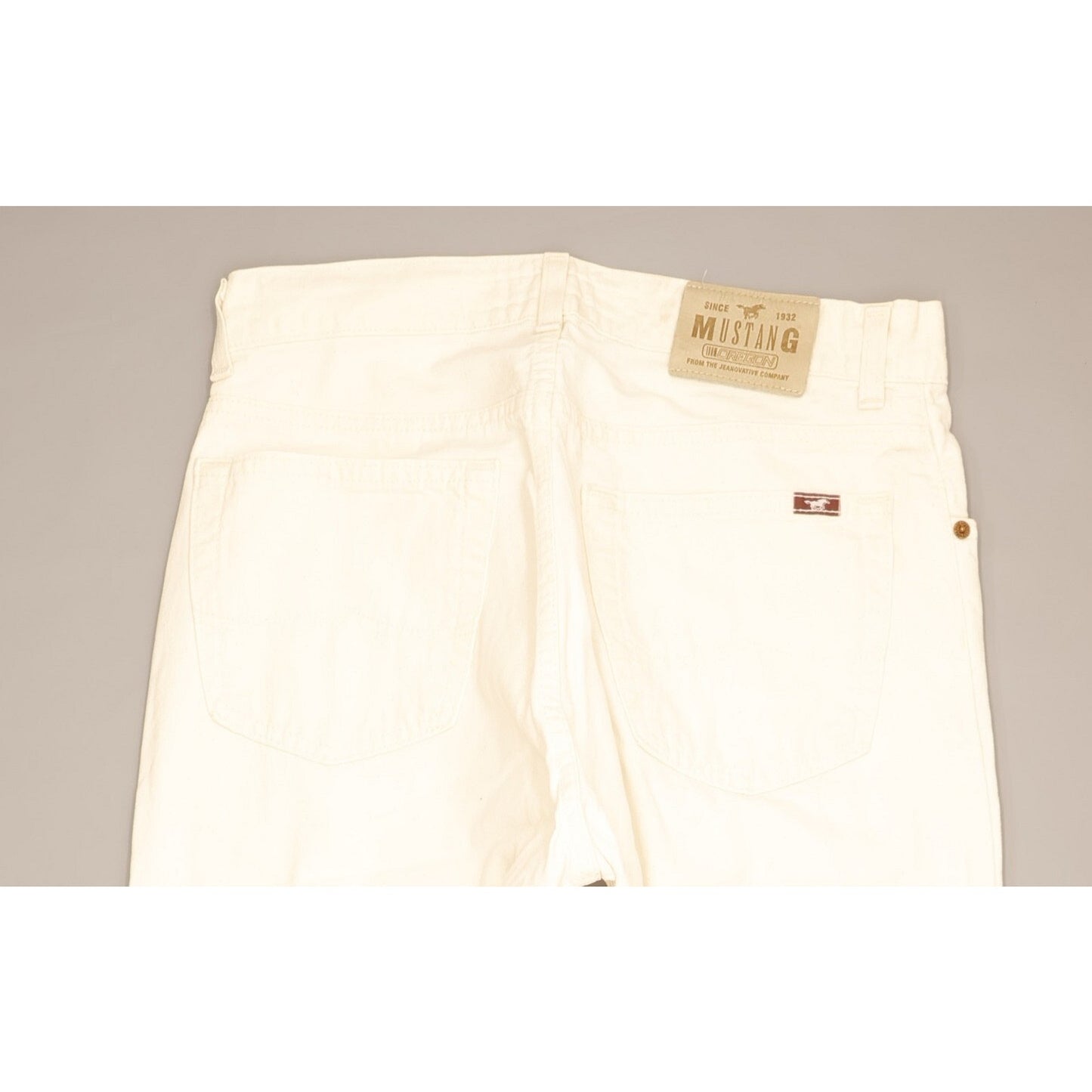 Mustang Men White Straight Regular Jeans W31 L28