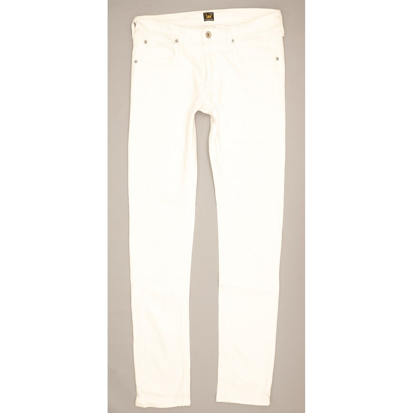 Lee Luke Men White Skinny Slim Stretch Jeans W31 L34