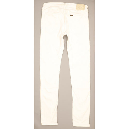Lee Luke Men White Skinny Slim Stretch Jeans W31 L34