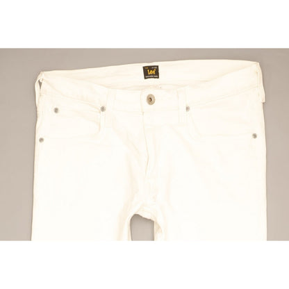 Lee Luke Men White Skinny Slim Stretch Jeans W31 L34