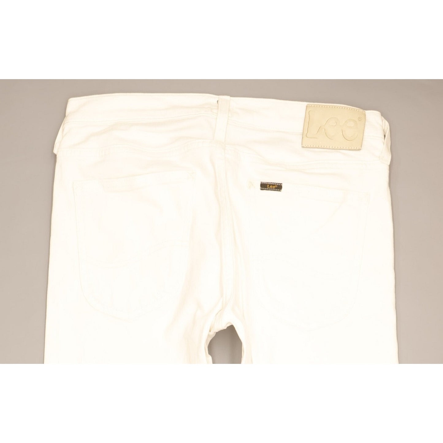 Lee Luke Men White Skinny Slim Stretch Jeans W31 L34