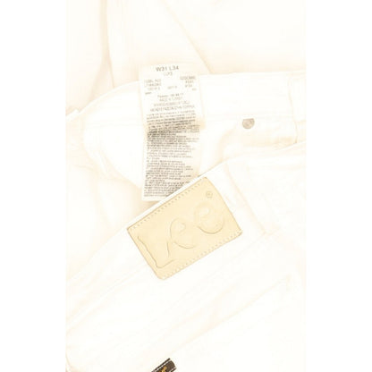 Lee Luke Men White Skinny Slim Stretch Jeans W31 L34