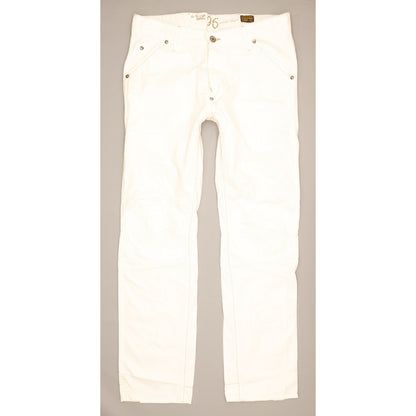 G-Star Elwood Heritage Men White Straight Regular Jeans W34 L32