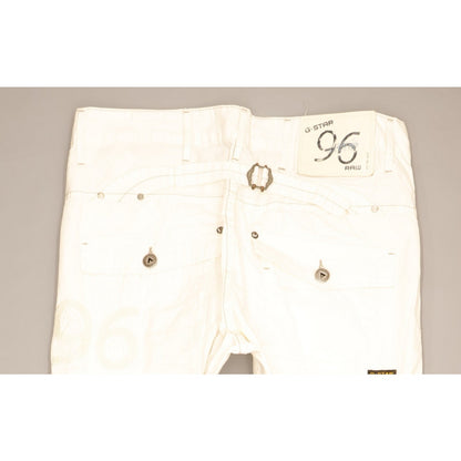 G-Star Elwood Heritage Men White Straight Regular Jeans W34 L32