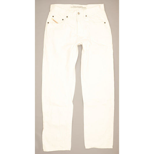 Diesel Cheyenne Men White Straight Regular Jeans W32 L32