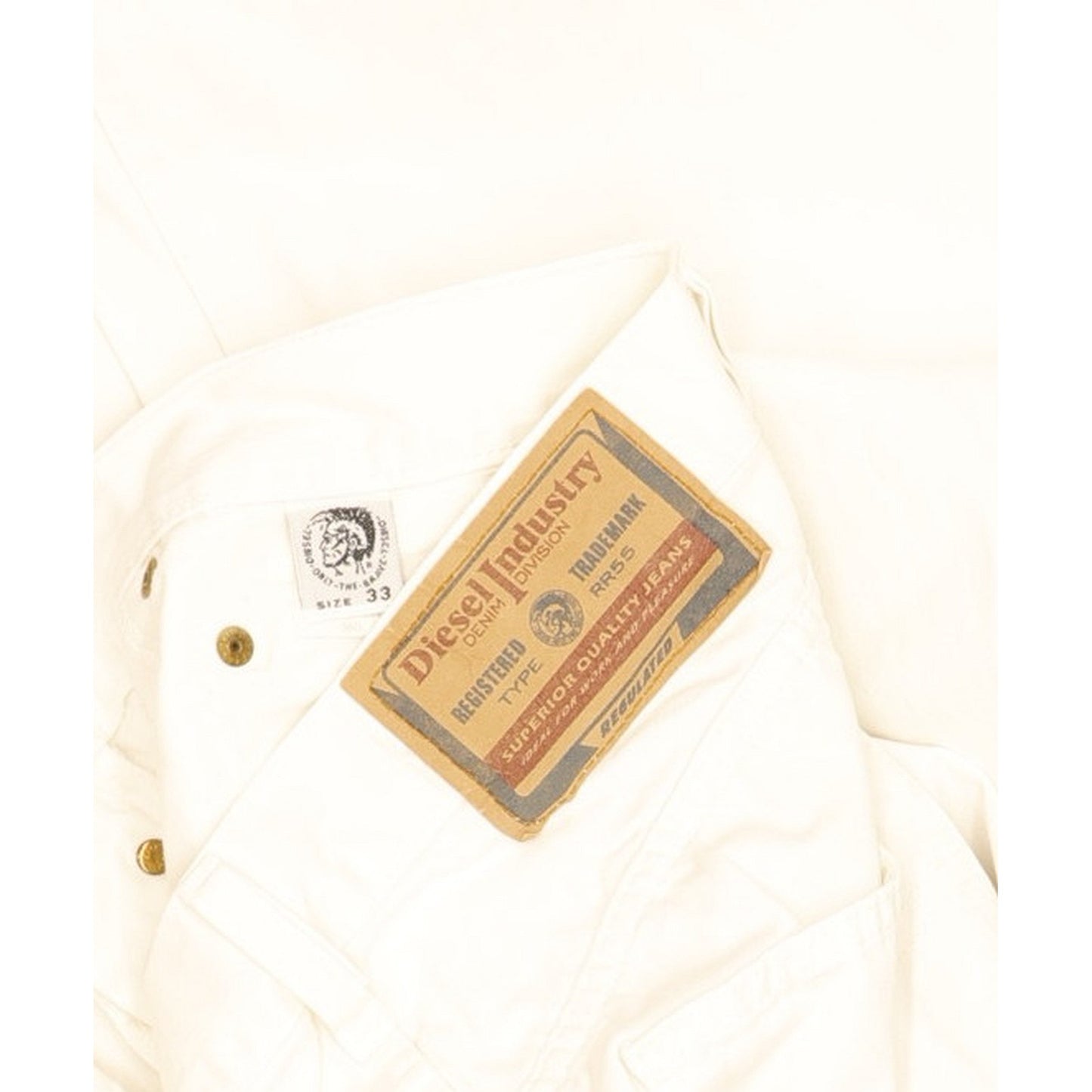 Diesel Cheyenne Men White Straight Regular Jeans W32 L32
