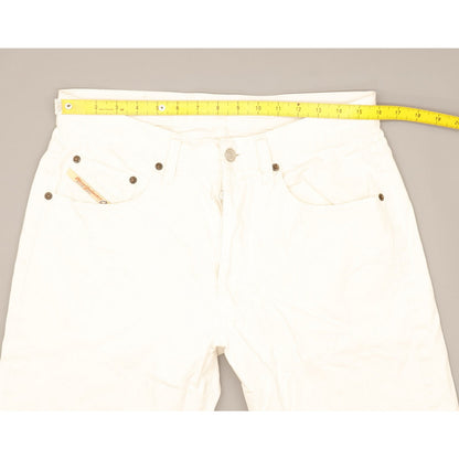 Diesel Cheyenne Men White Straight Regular Jeans W32 L32