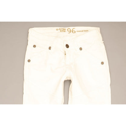 G-Star Elwood 5620 Women White Straight Slim Stretch Jeans W26 L32