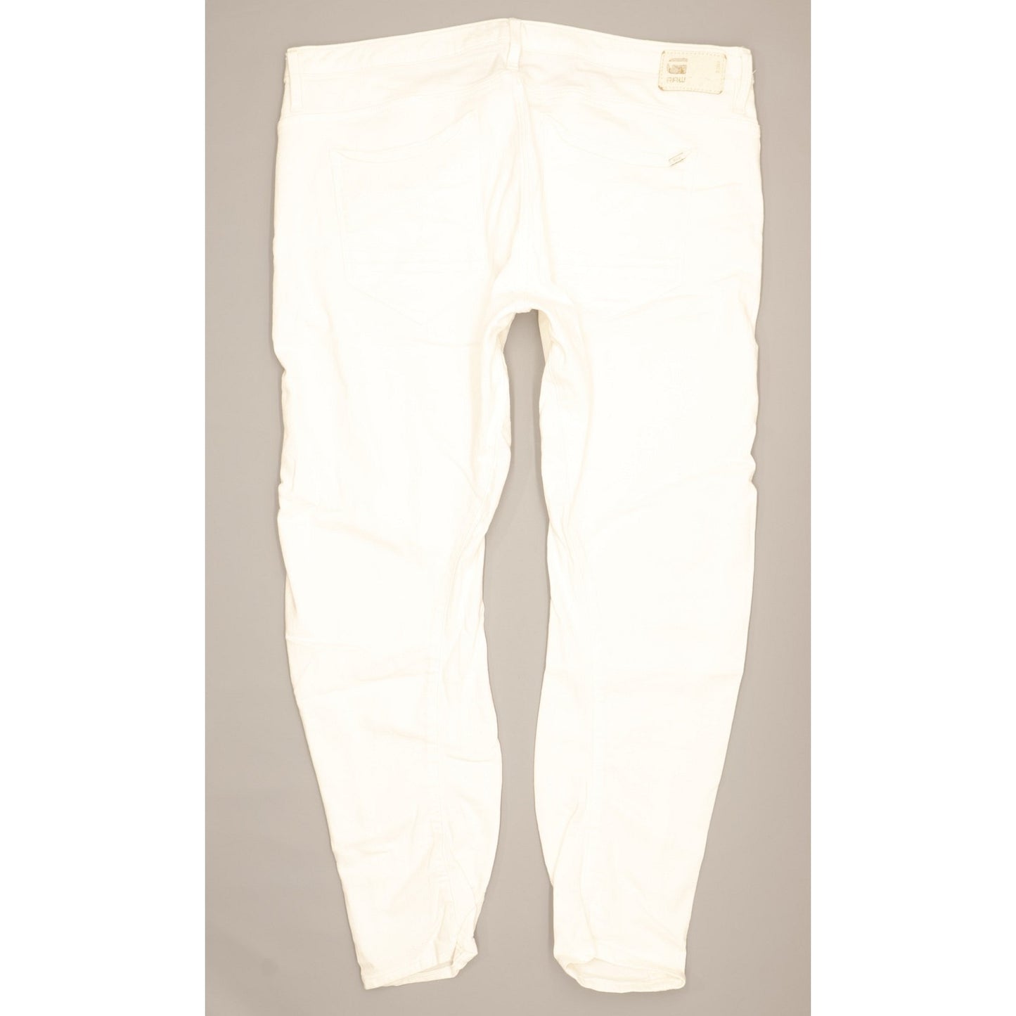 G-Star Arc 3D Women White Tapered Relaxed Boyfriend Stretch Jeans W34 L29