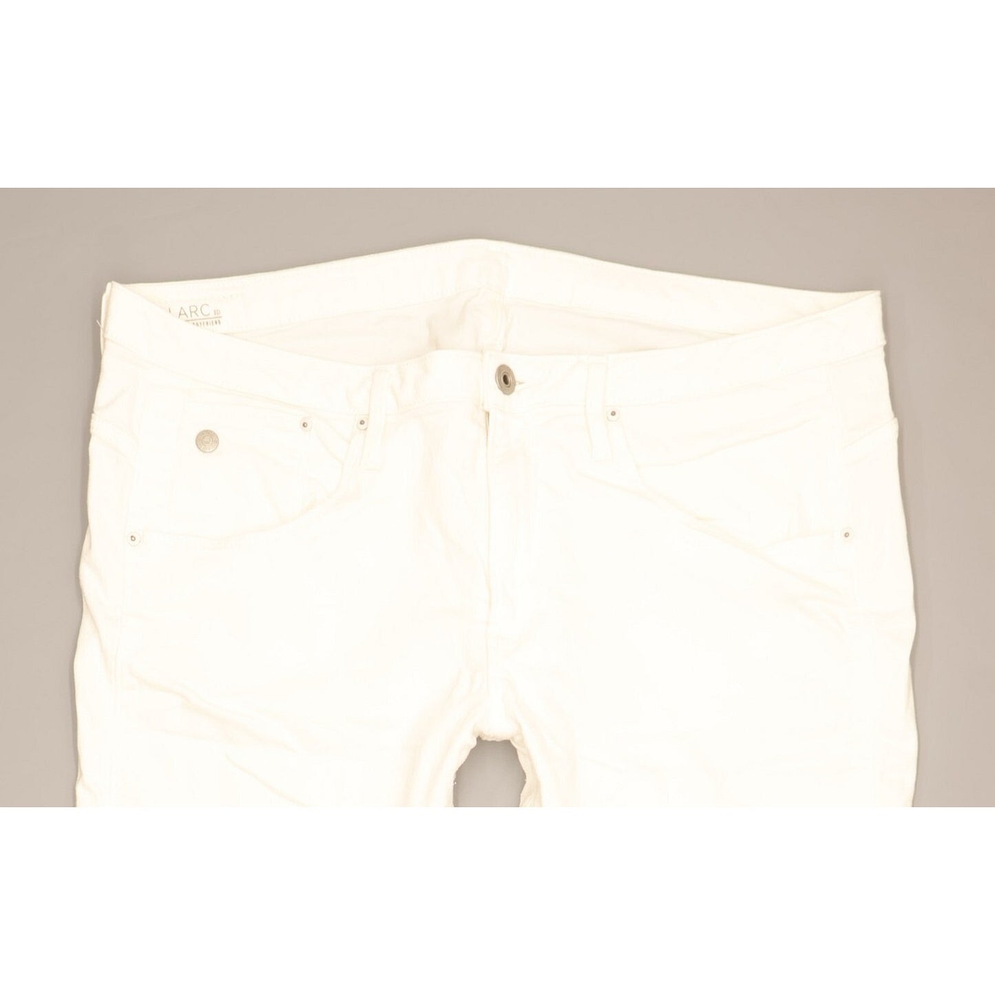 G-Star Arc 3D Women White Tapered Relaxed Boyfriend Stretch Jeans W34 L29