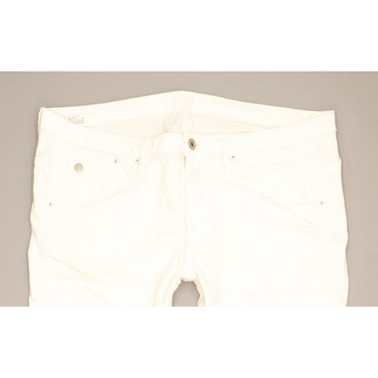G-Star Arc 3D Women White Tapered Relaxed Boyfriend Stretch Jeans W34 L29