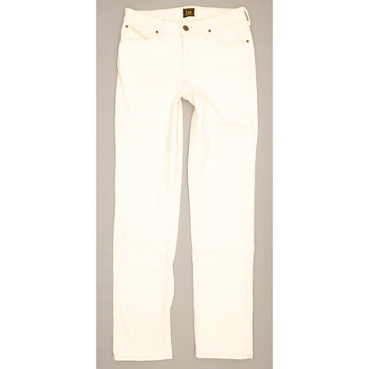Lee Marion Women Beige Straight Regular Stretch Jeans W31 L32