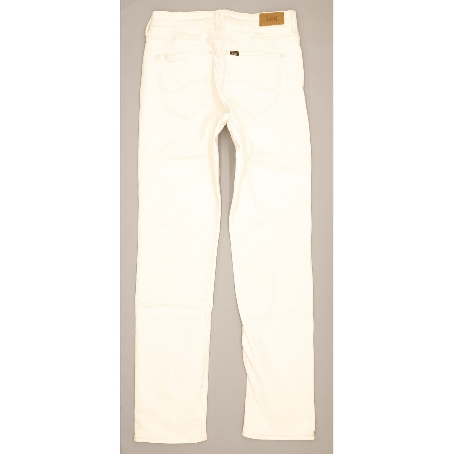 Lee Marion Women Beige Straight Regular Stretch Jeans W31 L32