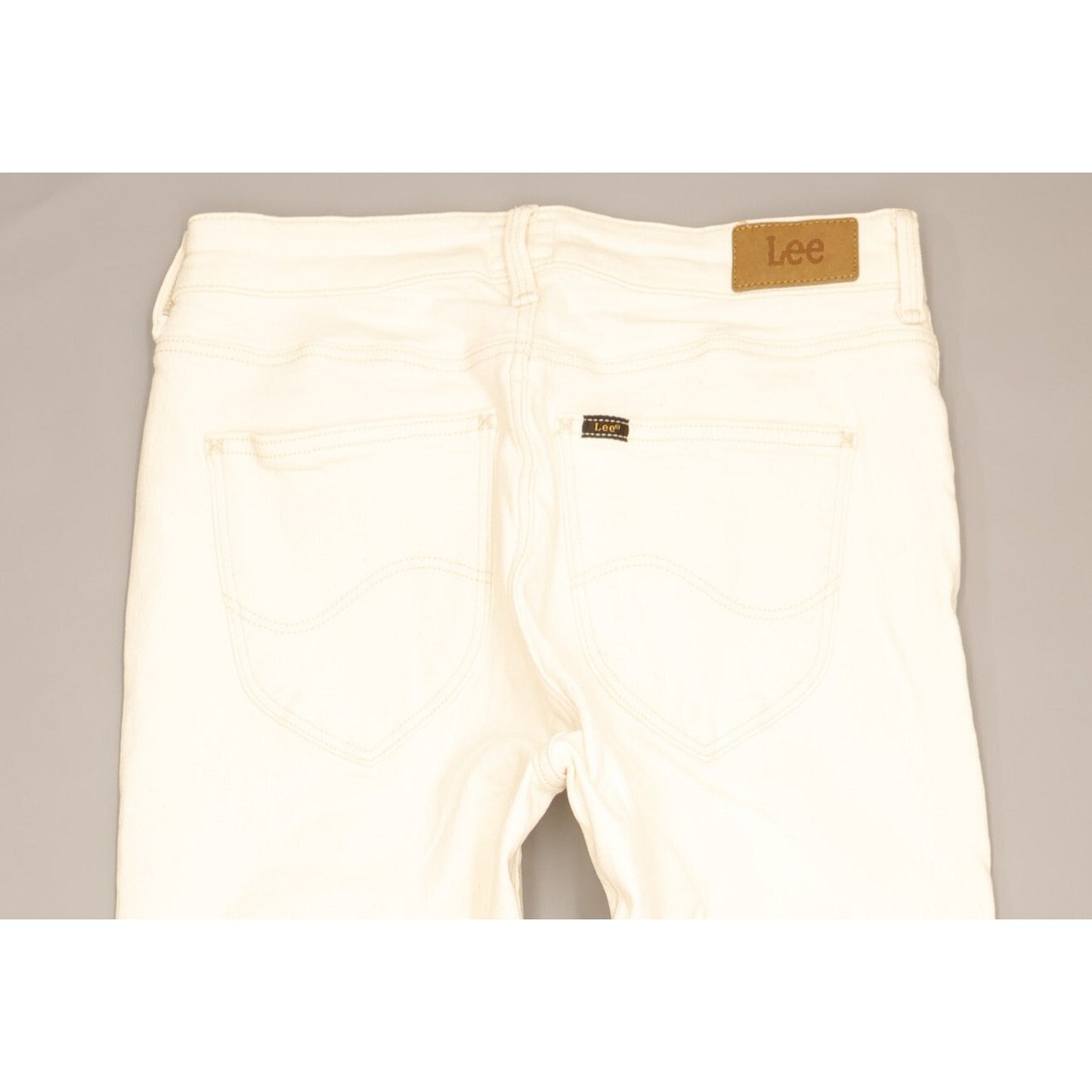 Lee Marion Women Beige Straight Regular Stretch Jeans W31 L32