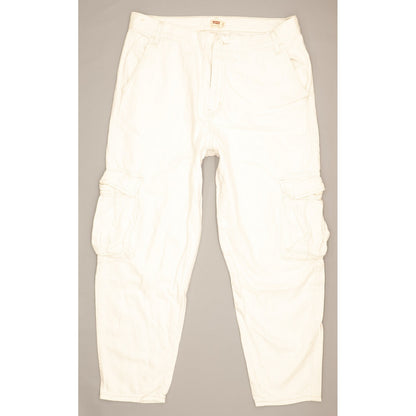 Levi's White Tapered Relaxed Boyfriend Jeans High Waisted W31 L28