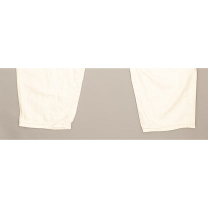 Levi's White Tapered Relaxed Boyfriend Jeans High Waisted W31 L28