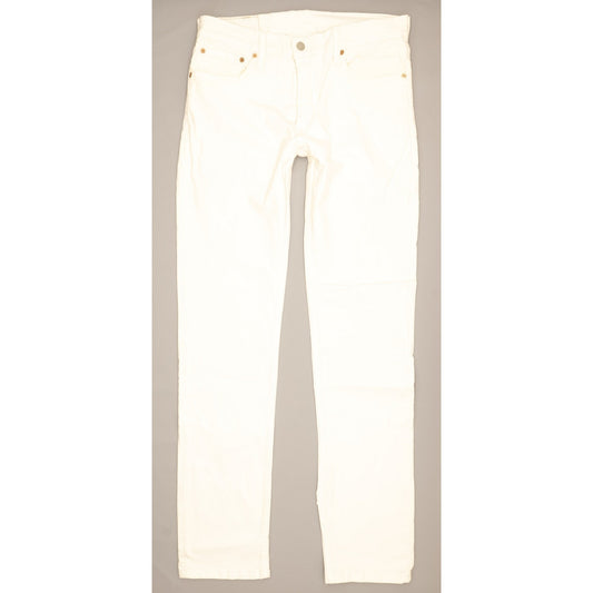 Levi's 511 Men White Straight Slim Stretch Jeans W32 L34