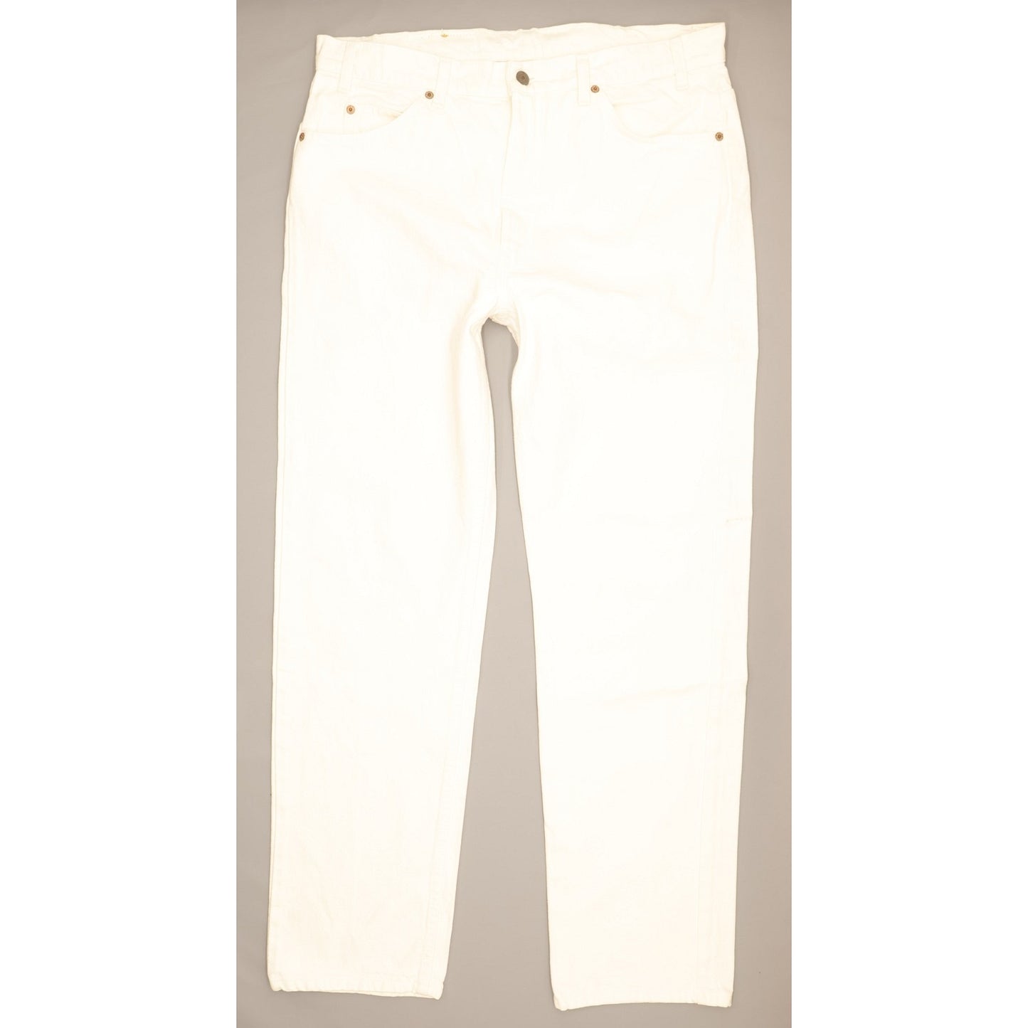 Levi's 505 Made in USA Men White Straight Regular Jeans W38 L32