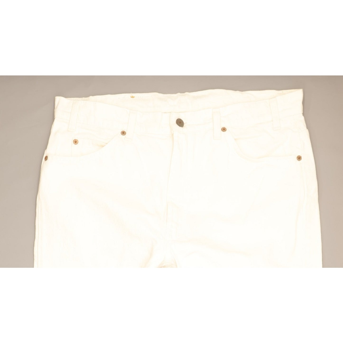 Levi's 505 Made in USA Men White Straight Regular Jeans W38 L32