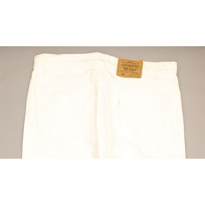 Levi's 505 Made in USA Men White Straight Regular Jeans W38 L32