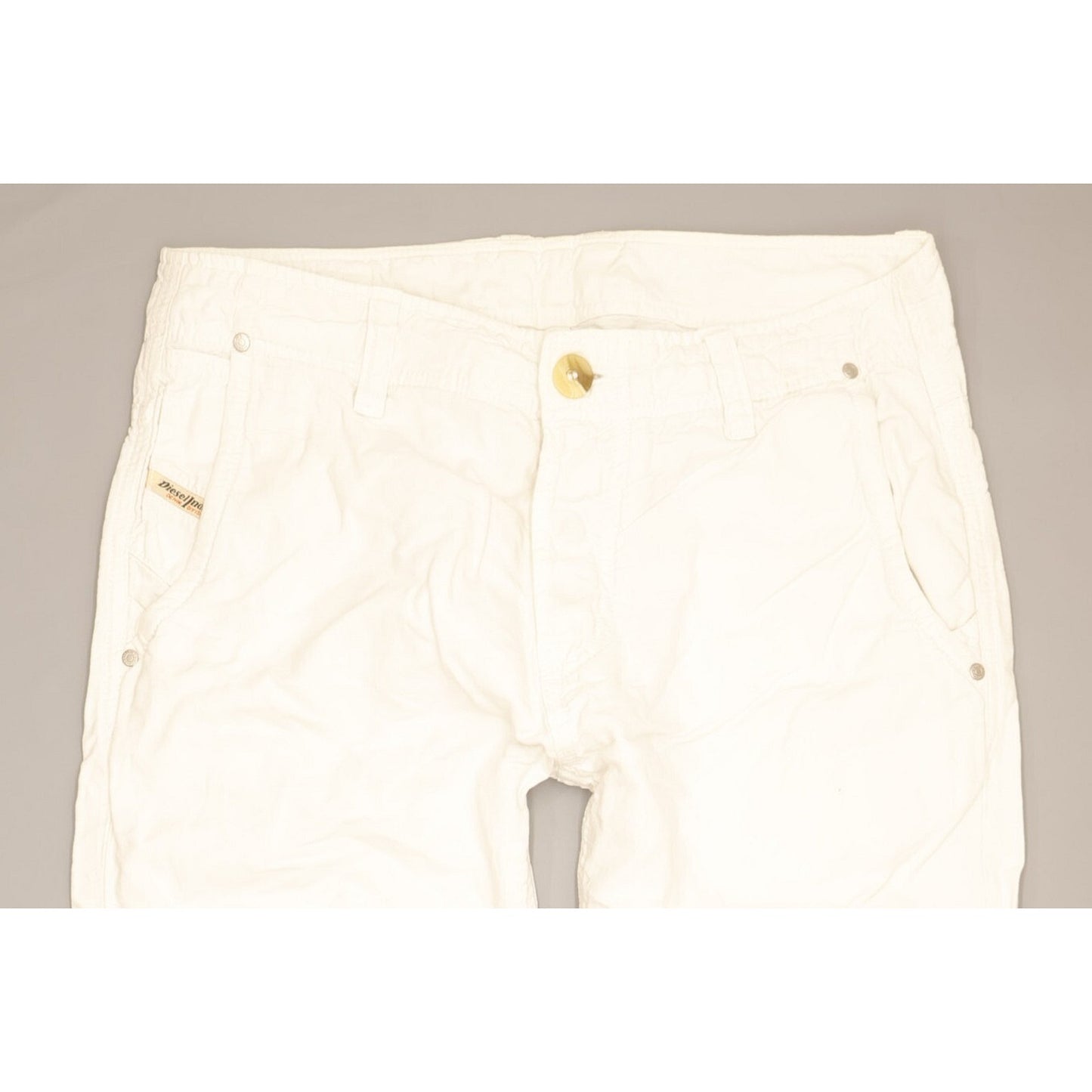 Diesel Revick Men White Straight Slim Jeans W30 L30