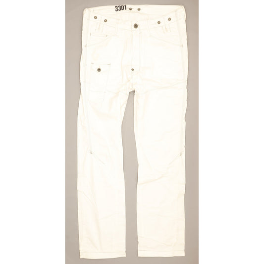 G-Star RB Men White Tapered Loose Jeans W31 L32