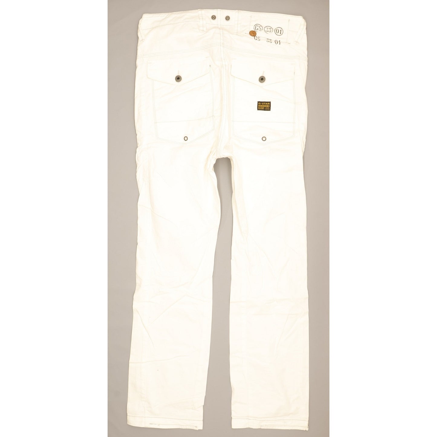 G-Star RB Men White Tapered Loose Jeans W31 L32