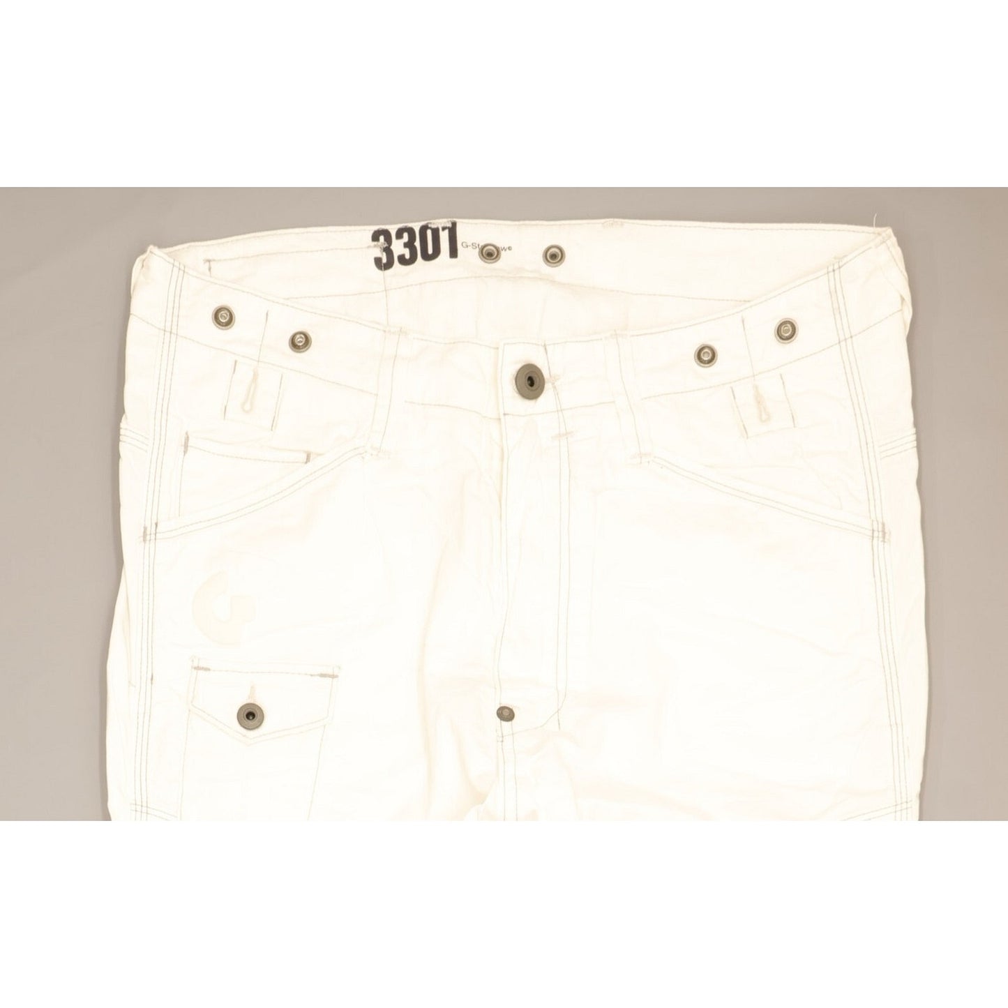 G-Star RB Men White Tapered Loose Jeans W31 L32