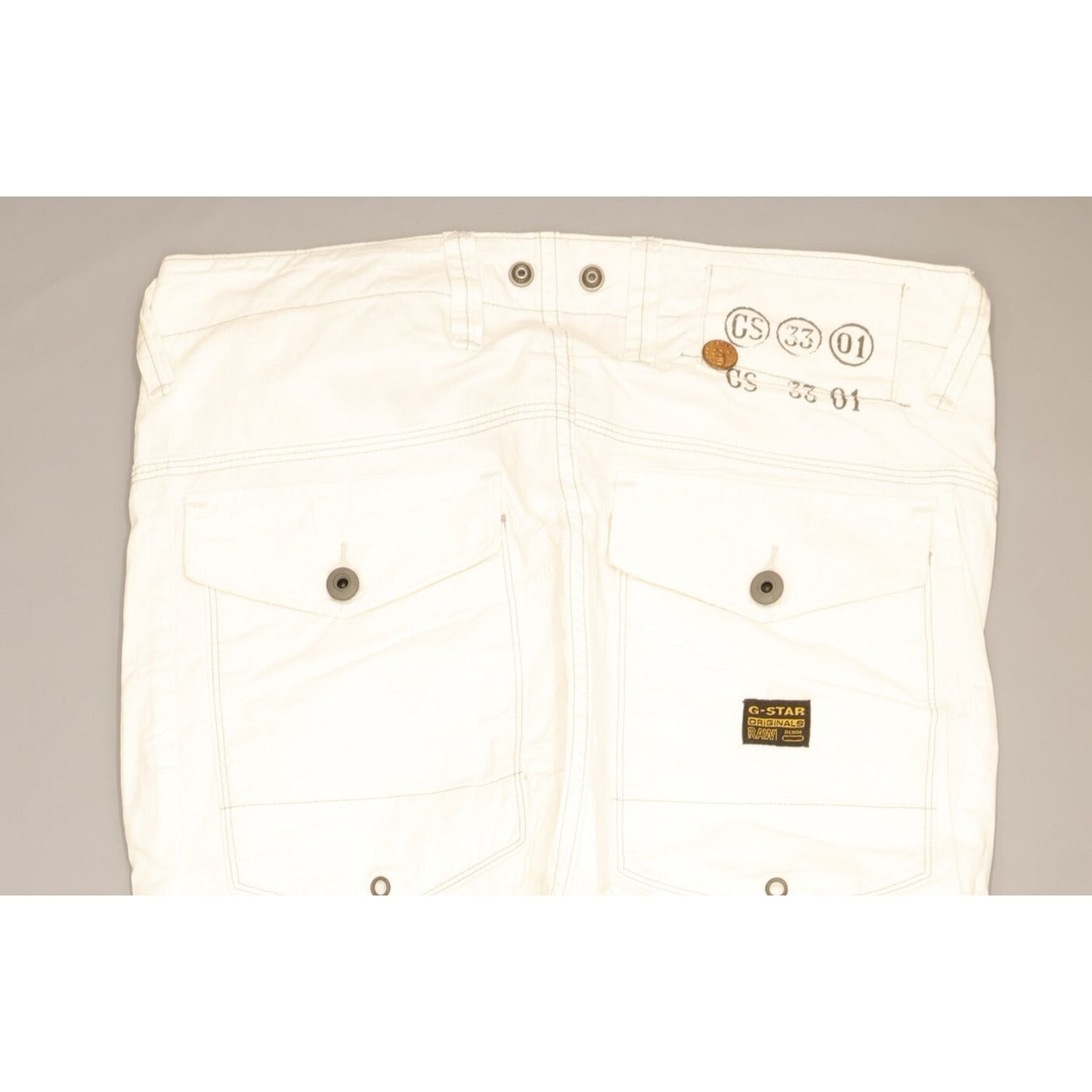 G-Star RB Men White Tapered Loose Jeans W31 L32