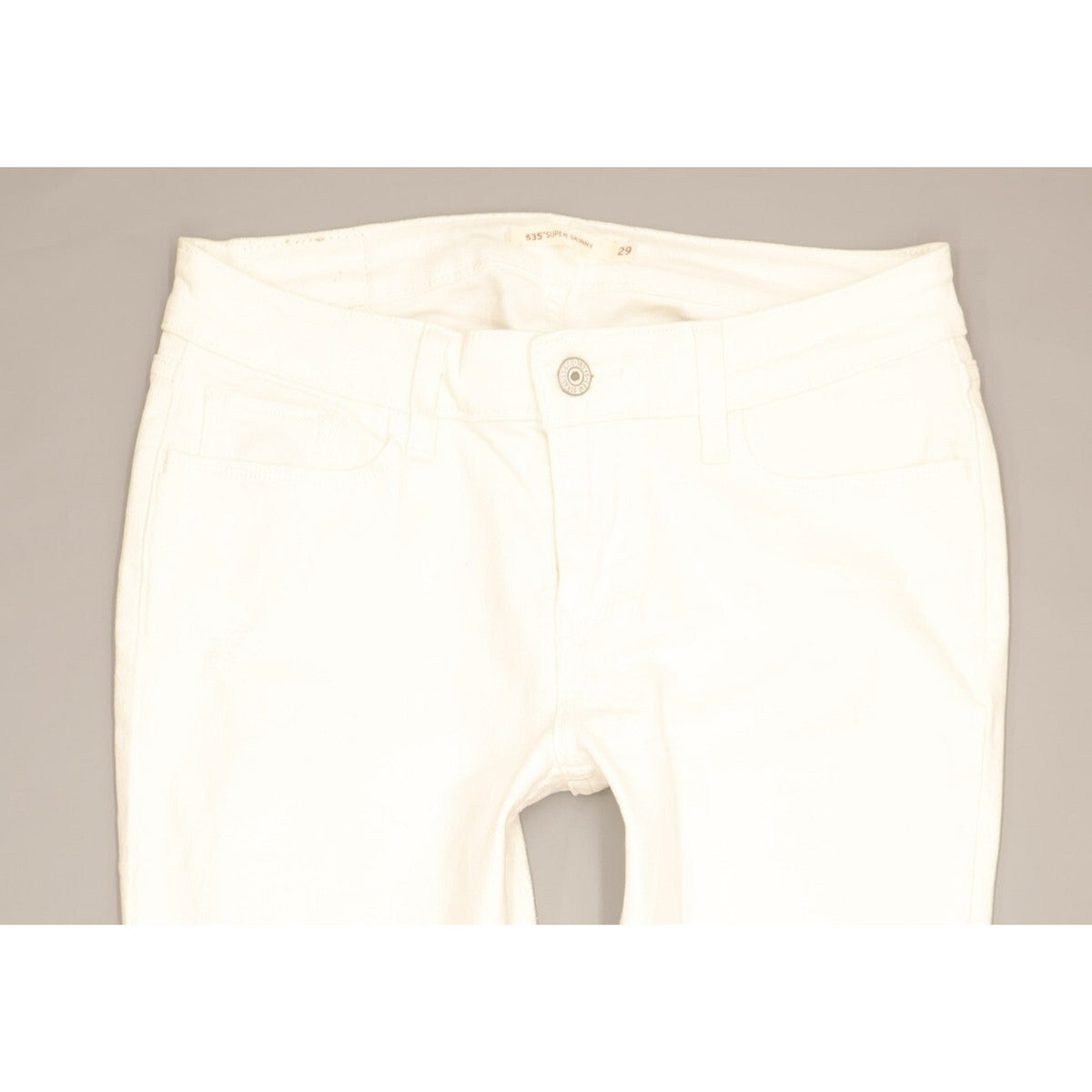 Levi's 535 Women White Skinny Slim Stretch Jeans W29 L26