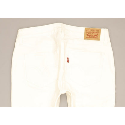 Levi's 535 Women White Skinny Slim Stretch Jeans W29 L26