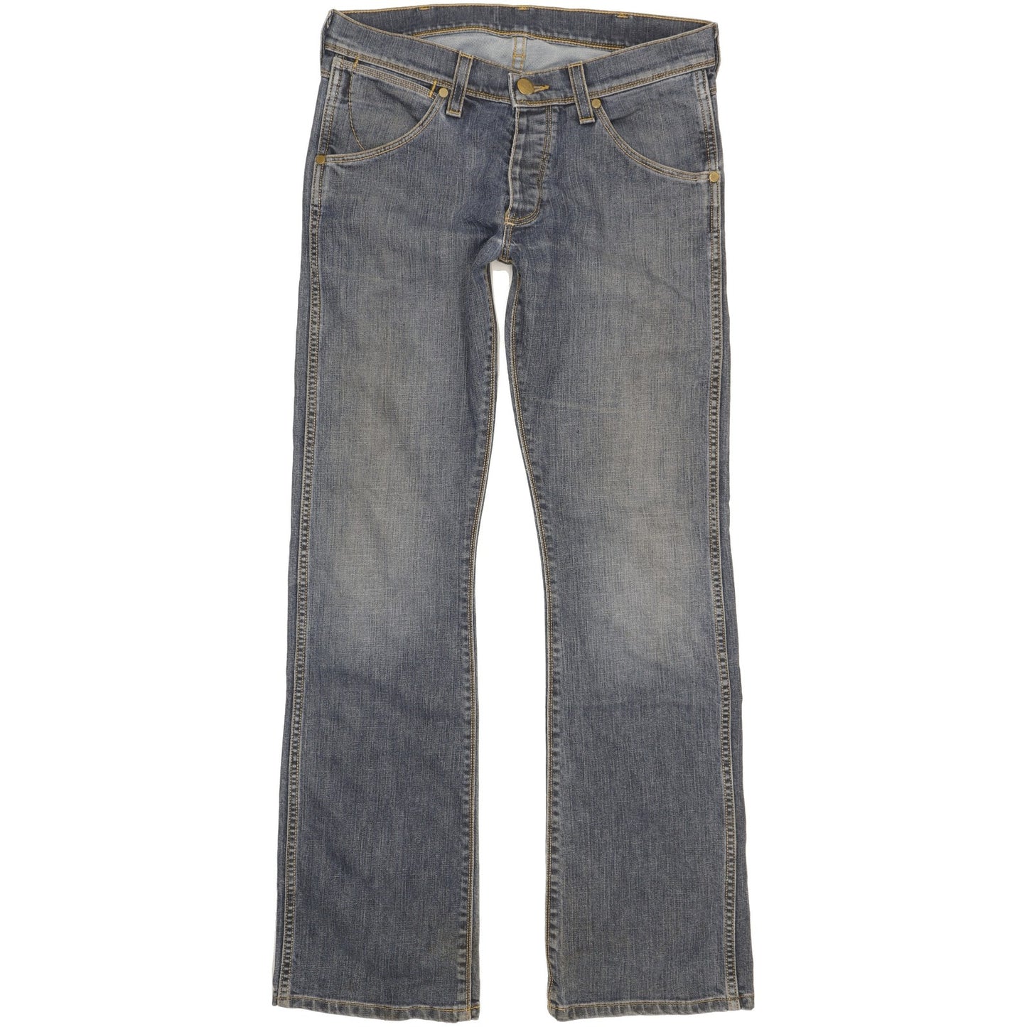 Wrangler Miles Men Blue Bootcut Slim Jeans W32 L34