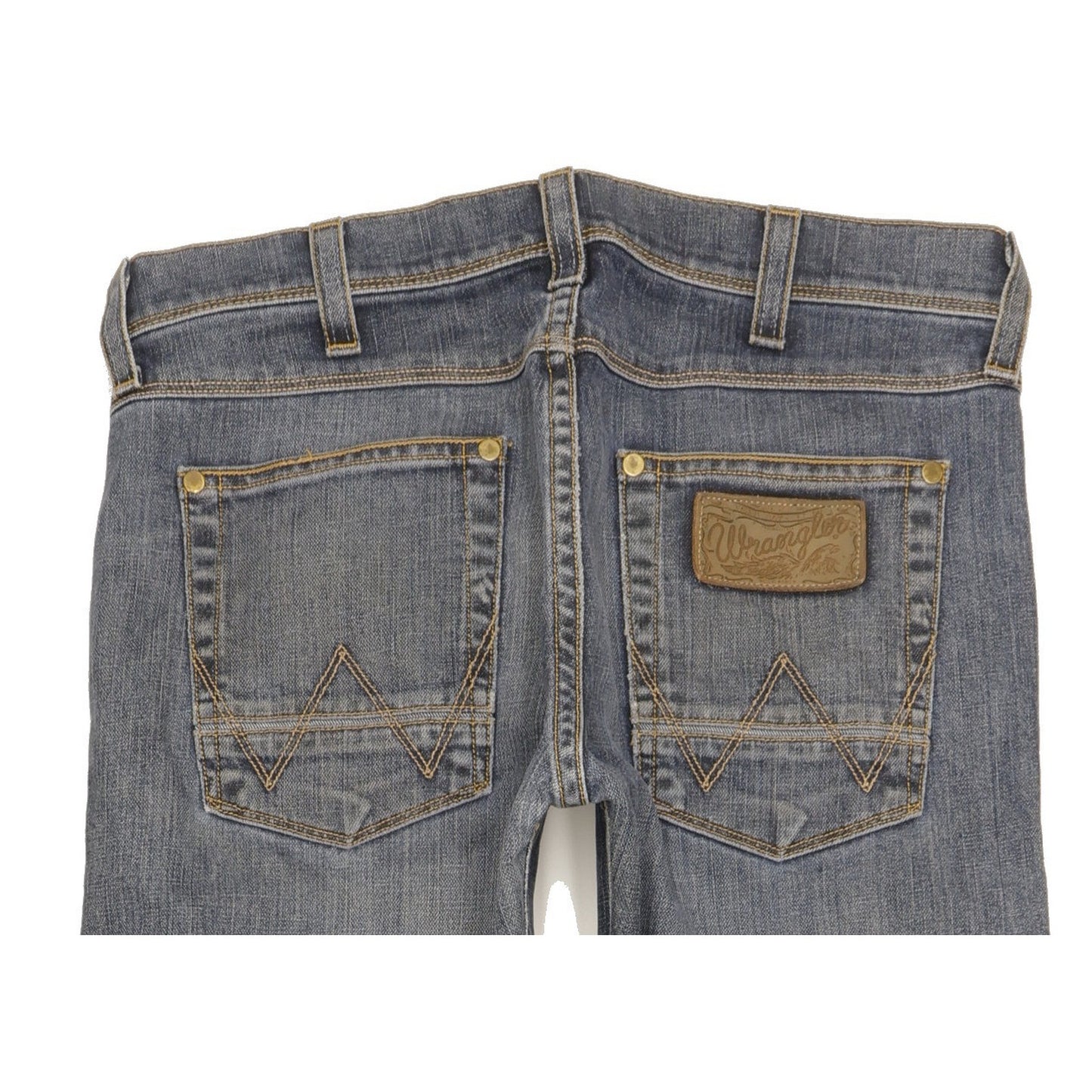 Wrangler Miles Men Blue Bootcut Slim Jeans W32 L34