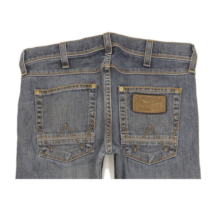 Wrangler Miles Men Blue Bootcut Slim Jeans W32 L34