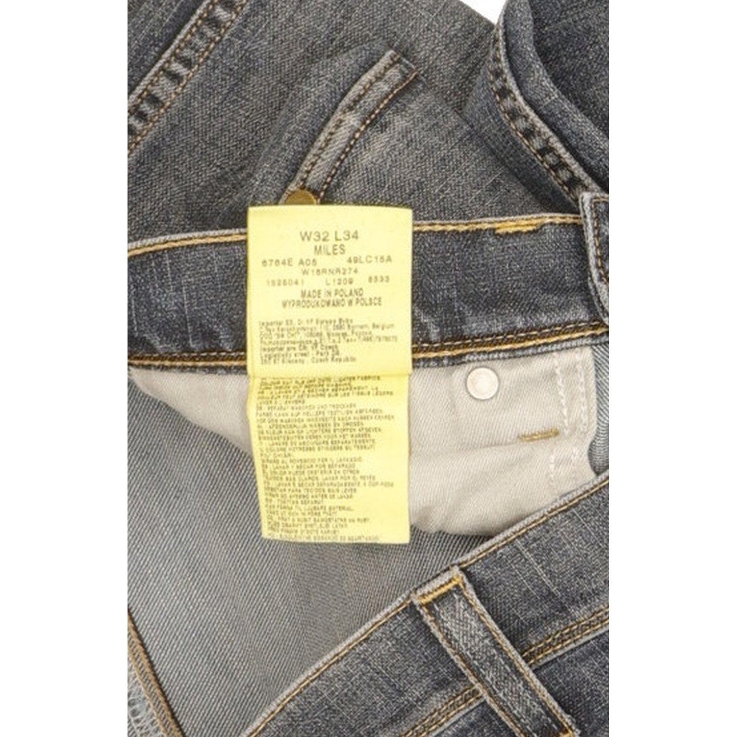 Wrangler Miles Men Blue Bootcut Slim Jeans W32 L34