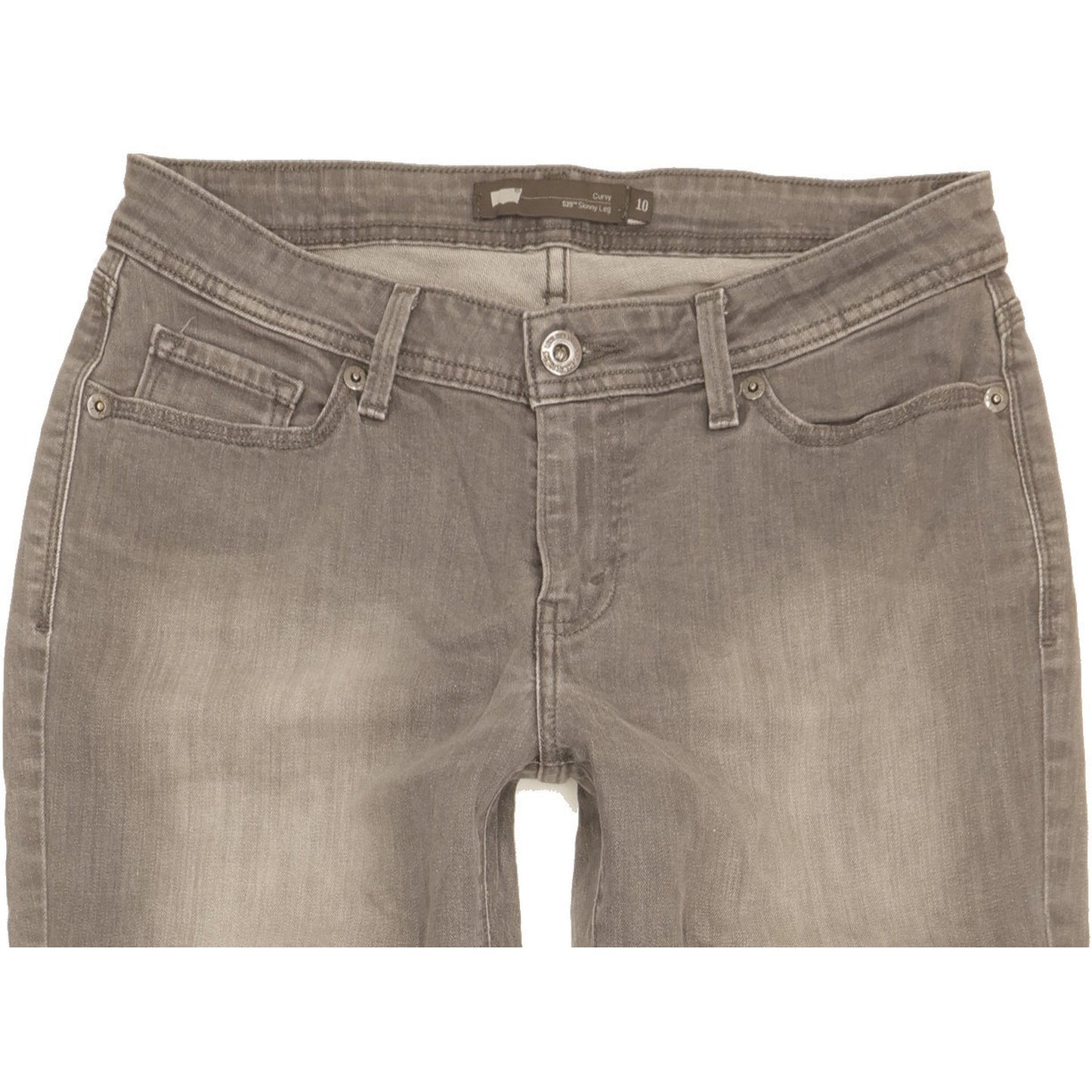 Levi's 529 Curvy Women Grey Skinny Slim Stretch Jeans W28 L32