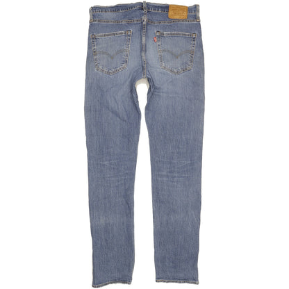 Levi's Men Blue Straight Slim Stretch Jeans W36 L35