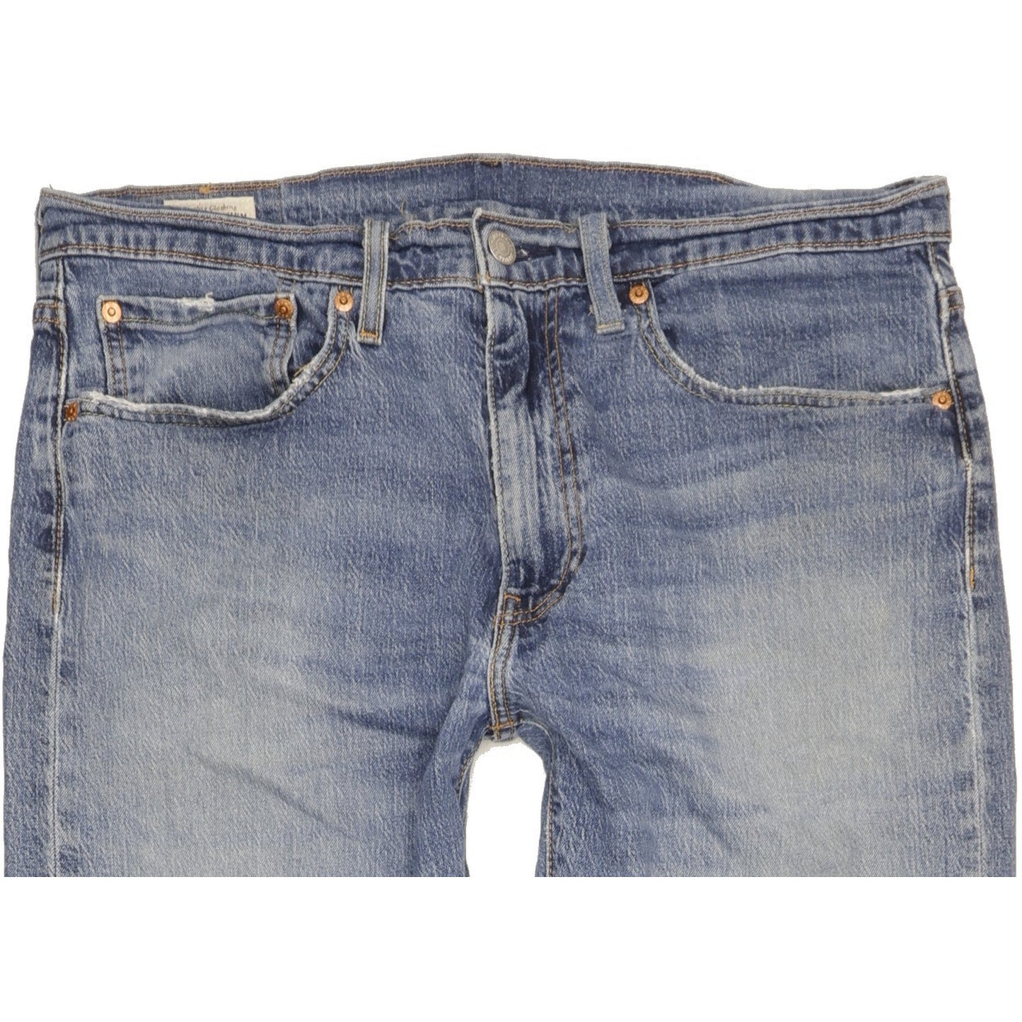 Levi's Men Blue Straight Slim Stretch Jeans W36 L35